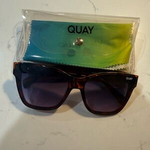 Quay Australia After Party Sunglasses with Tortoise Frame